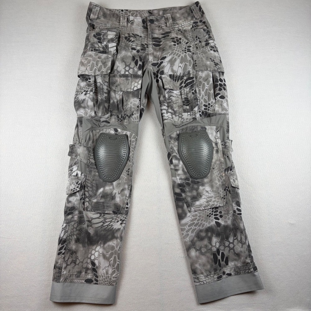 KRYPTEK Combat Operator Pants Raid Camo Mens 34 Regular Vibram Knee Pads KR723
